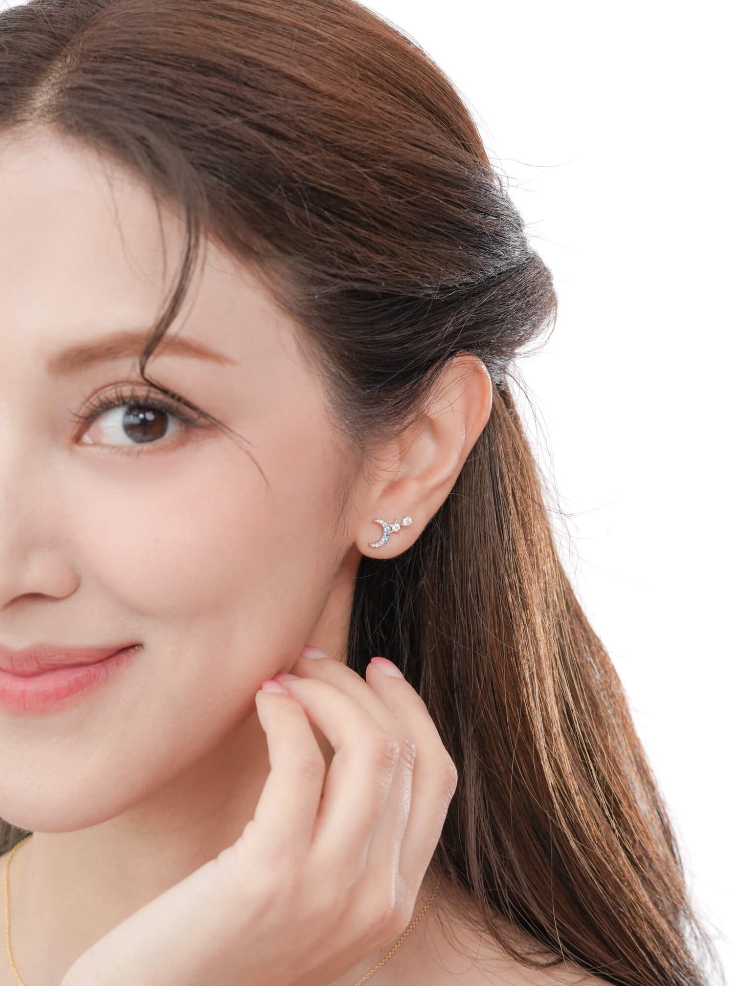 Sun, Moon & Stars Climber Stud Earrings