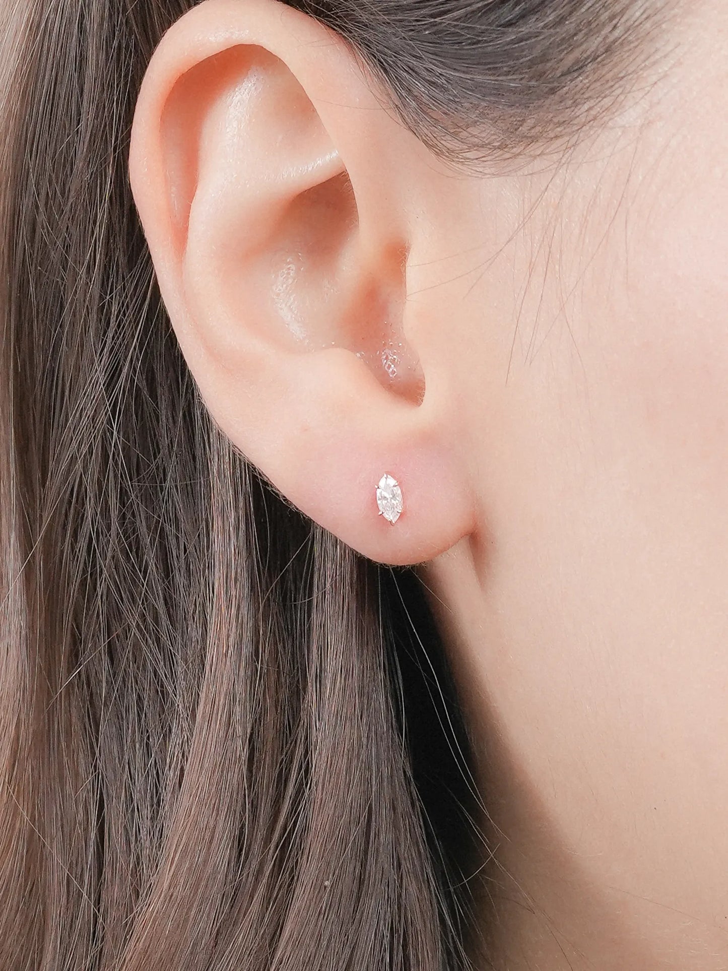 Sunray Marquise Flatback Earring