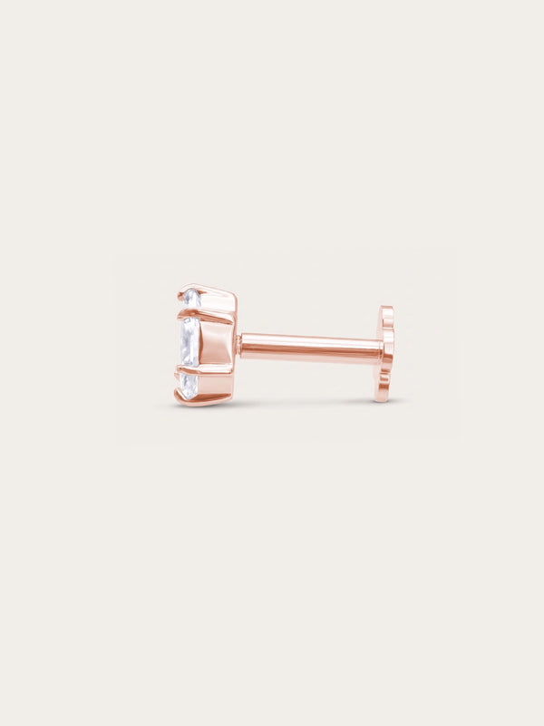 Sunray Marquise Flatback Earring