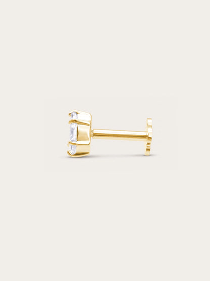 Sunray Marquise Flatback Earring