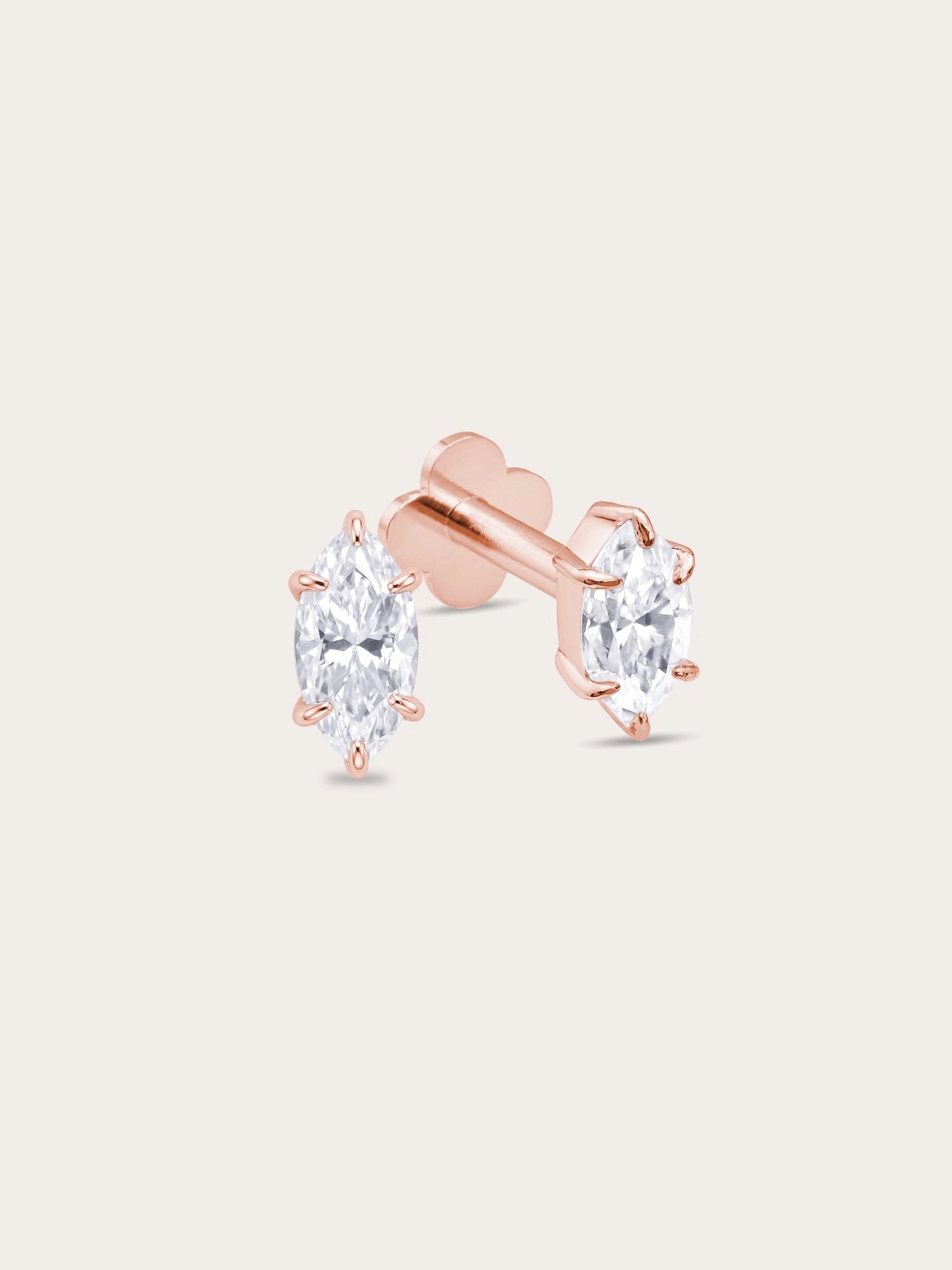 Sunray Marquise Flatback Earring