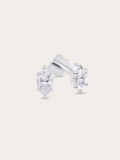Sunray Marquise Flatback Earring
