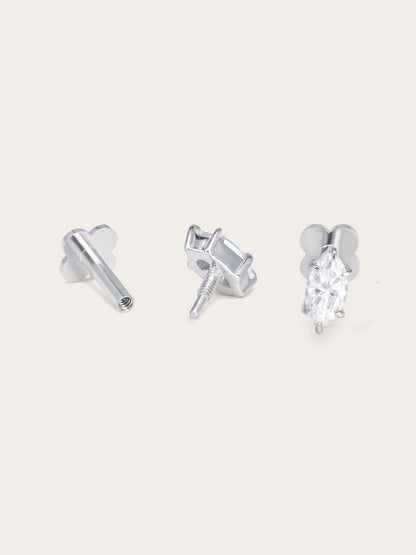 Sunray Marquise Flatback Earring