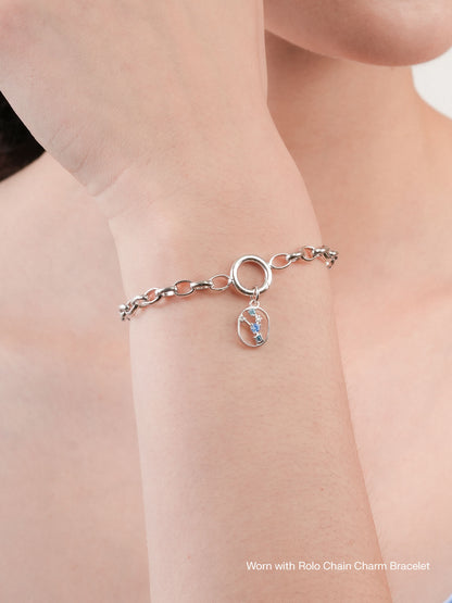 Taurus Charm Zodiac Charm Jewelry S925 Silver Rhodium Worn With – Mondays Made Flower & Birthstone Jewelry Singapore