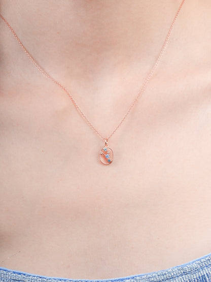 Taurus Necklace Zodiac Jewelry 18K Rose Gold (2) – Mondays Made Flower & Birthstone Jewelry Singapore