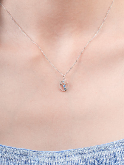 Taurus Necklace Zodiac Jewelry S925 Silver Rhodium (1) – Mondays Made Flower & Birthstone Jewelry Singapore