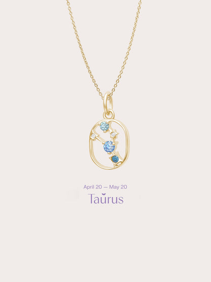 Taurus Necklace 18K Gold (1) – Mondays Made Flower & Birthstone Jewelry Singapore