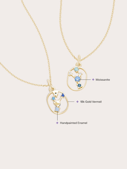 Taurus Necklace 18K Gold (2) – Mondays Made Flower & Birthstone Jewelry Singapore