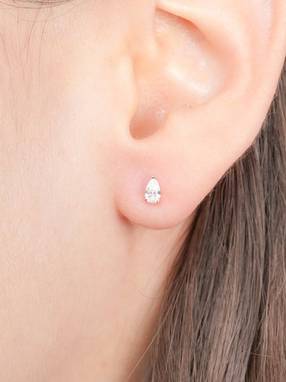 Teardrop Flatback Earring