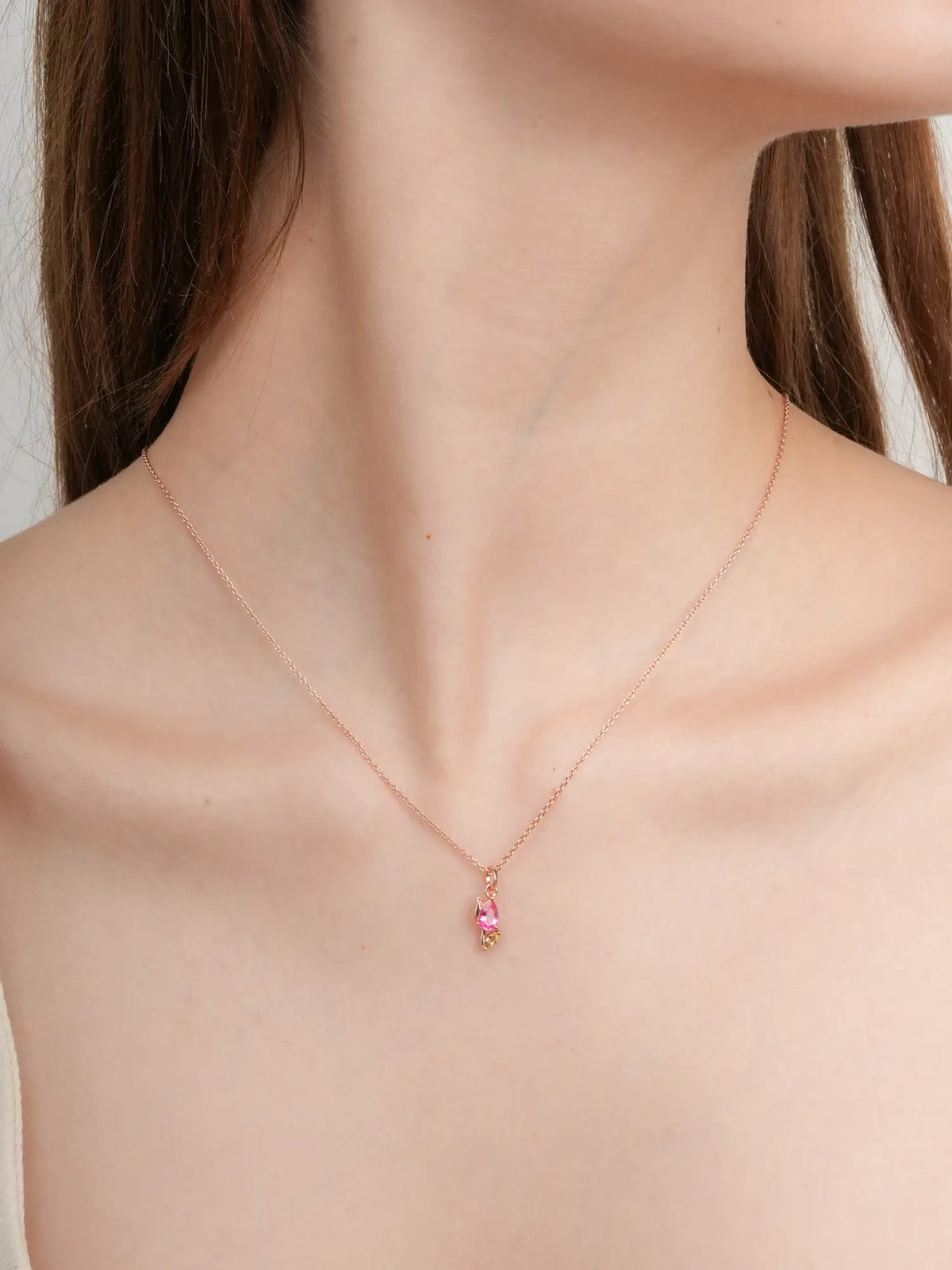 Tulip Necklace 18K Rose Gold (4) – Mondays Made Flower & Birthstone Jewelry Singapore