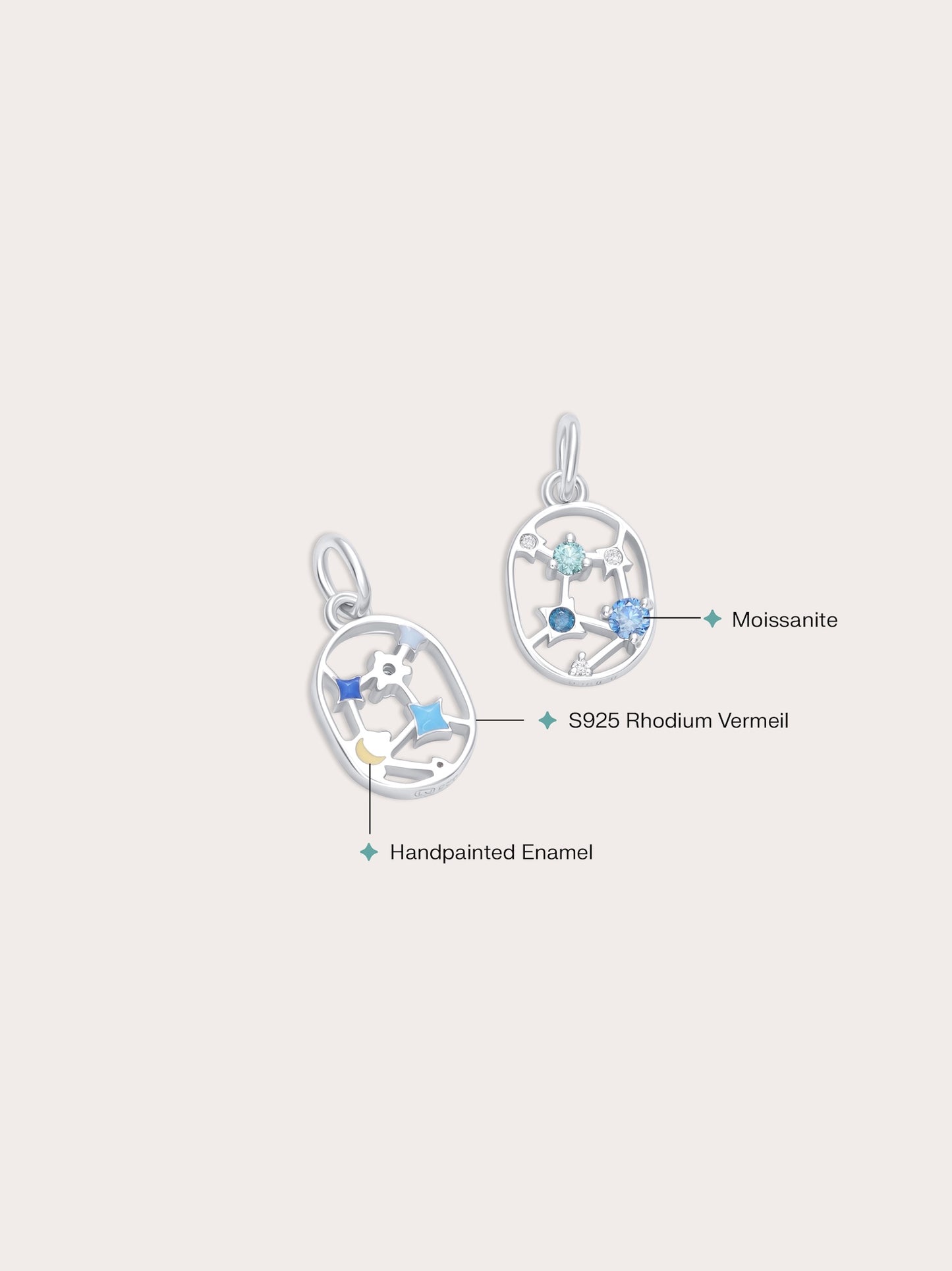 Virgo Charm - Zodiac Sign Jewelry