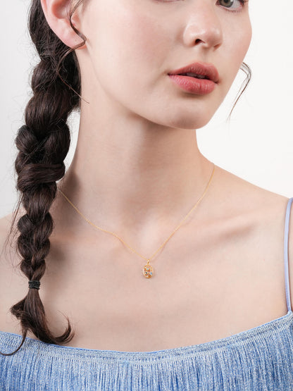 Virgo Necklace Zodiac Jewelry 18K Gold (4) – Mondays Made Flower & Birthstone Jewelry Singapore