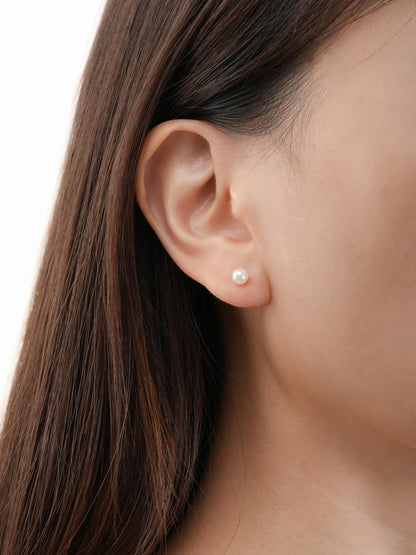 Akoya Pearl Classic Stud Earrings (7) – Mondays Made Flower & Birthstone Jewelry Singapore