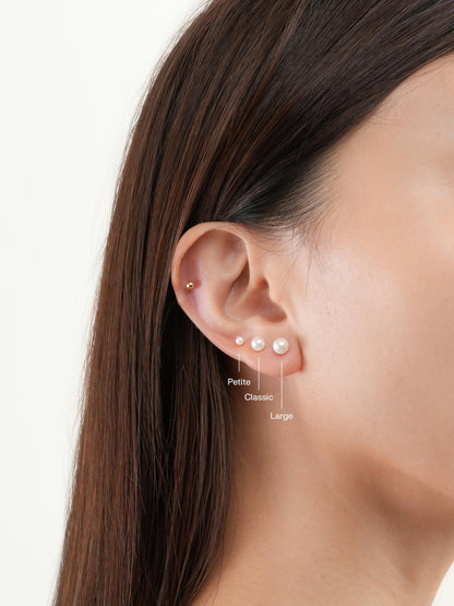 Akoya Pearl Large Stud Earrings (1) – Mondays Made Flower & Birthstone Jewelry Singapore