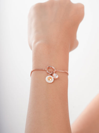 April Birthstone Charm White Topaz 18K Rose Gold (3) – Mondays Made Flower & Birthstone Jewelry Singapore