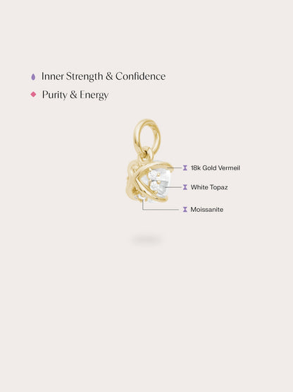 April Birthstone Charm White Topaz 18K Gold (4) – Mondays Made Flower & Birthstone Jewelry Singapore
