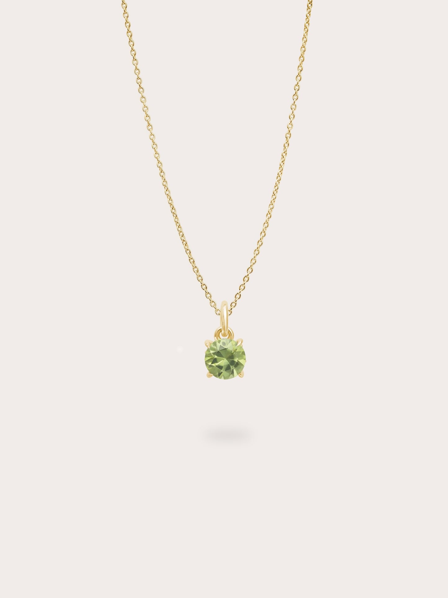 August Birthstone Necklace - Peridot