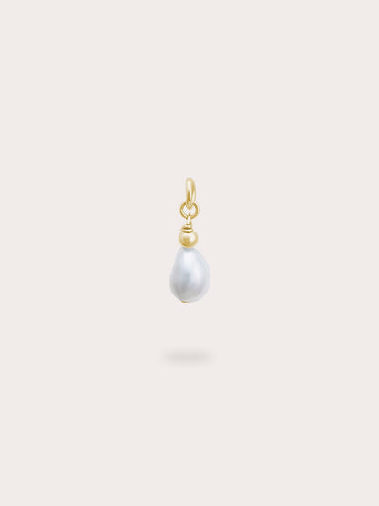 Baroque Pearl Drop Charm 18K Gold (1) – Mondays Made Flower & Birthstone Jewelry Singapore