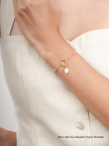 Baroque Pearl Drop Charm 18K Gold (3) – Mondays Made Flower & Birthstone Jewelry Singapore
