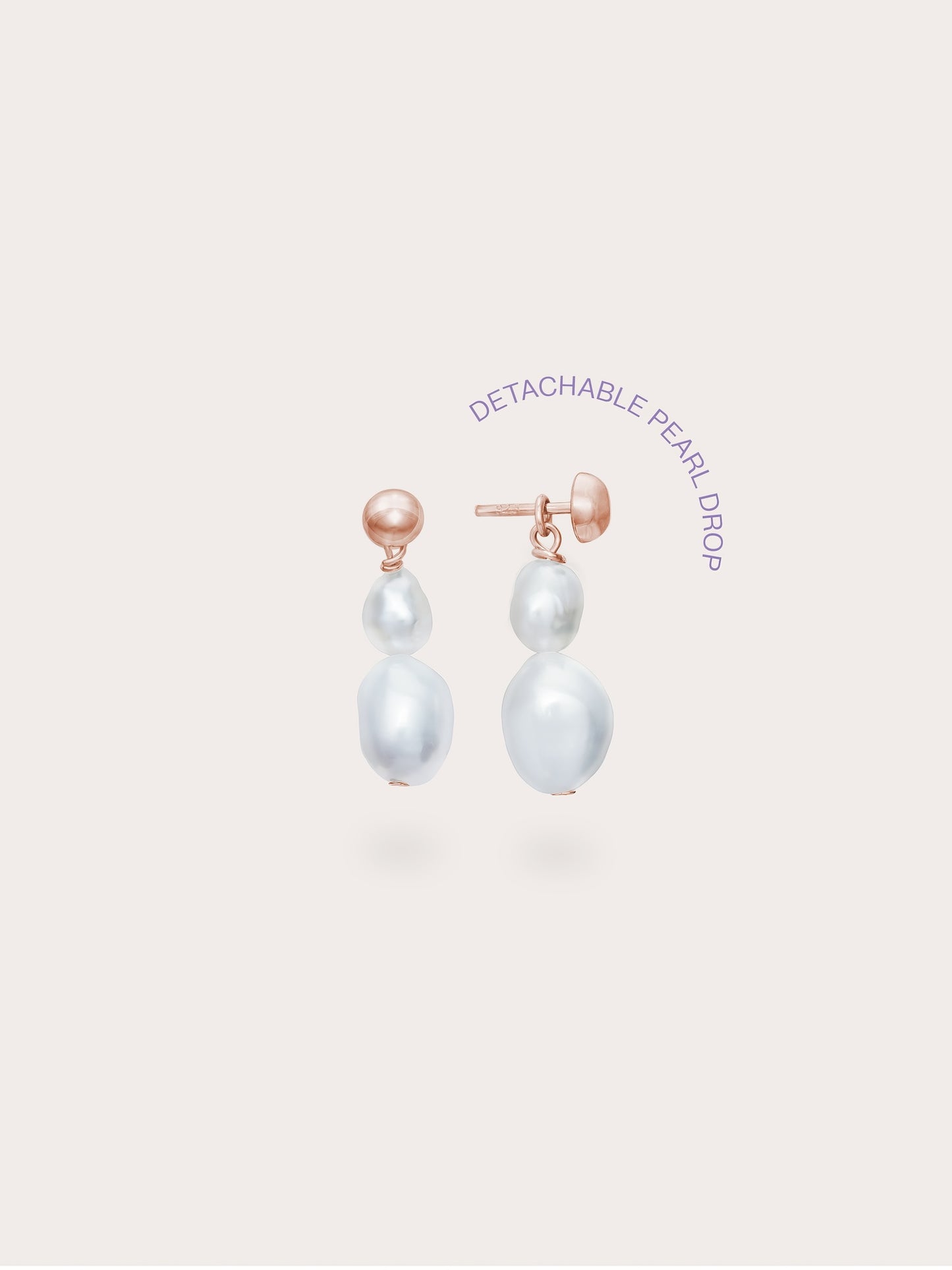 Baroque Pearl Two-Way Drop Earrings