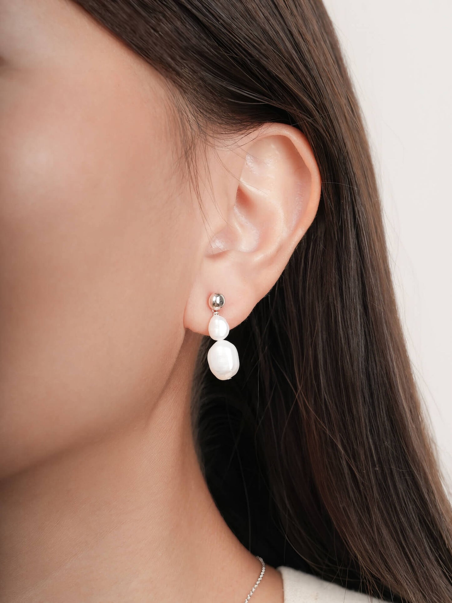 Baroque Pearl Two-Way Drop Earrings