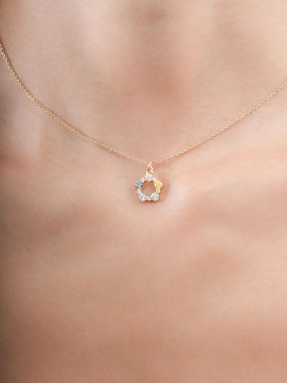 Beachside Moissanite Cluster Necklace