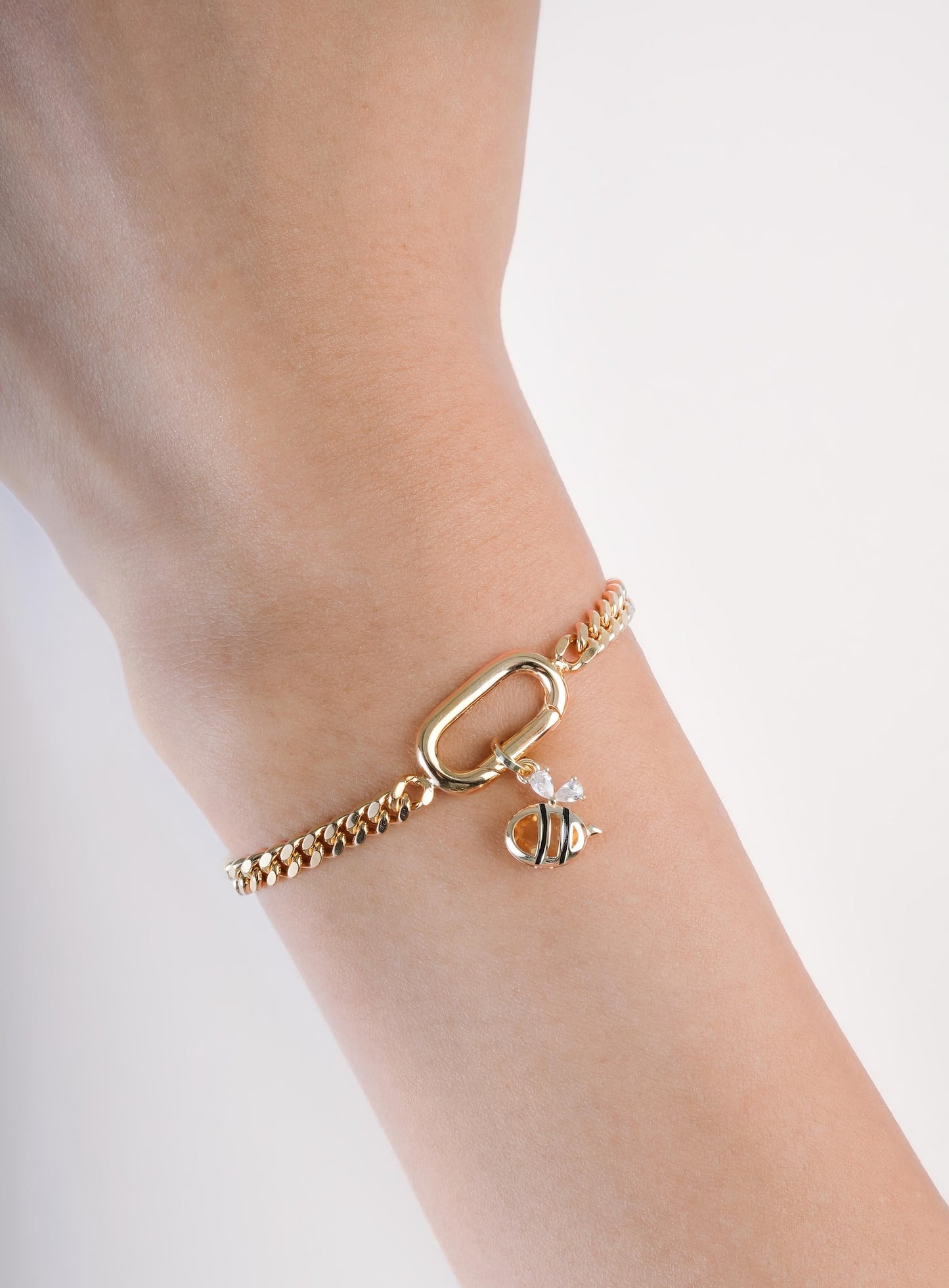 Curb Chain Charm Bracelet