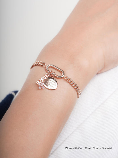 Breathe Charm Set 18K Rose Gold (2) – Mondays Made Flower & Birthstone Jewelry Singapore
