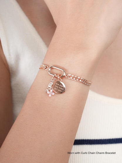 Breathe Charm Set 18K Rose Gold (1) – Mondays Made Flower & Birthstone Jewelry Singapore