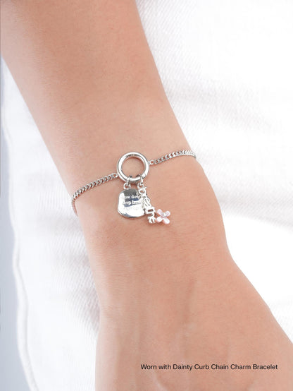 Breathe Charm Set S925 Silver Rhodium (2) – Mondays Made Flower & Birthstone Jewelry Singapore