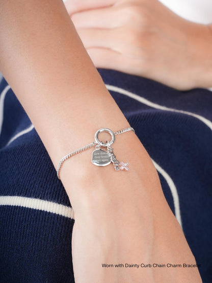 Breathe Charm Set S925 Silver Rhodium (1) – Mondays Made Flower & Birthstone Jewelry Singapore