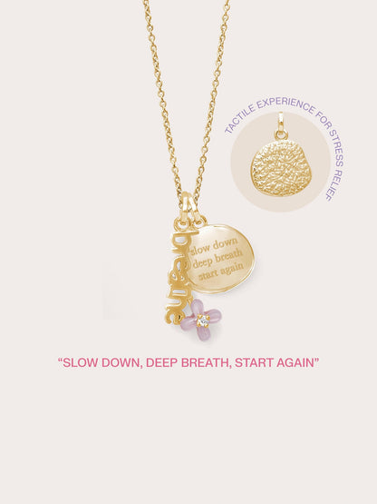 Breathe Necklace 18K Gold – Mondays Made Flower & Birthstone Jewelry Singapore