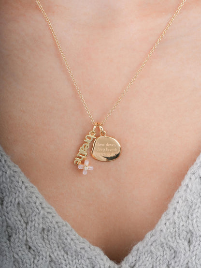Breathe Necklace Set 18K Gold (1) – Mondays Made Flower & Birthstone Jewelry Singapore