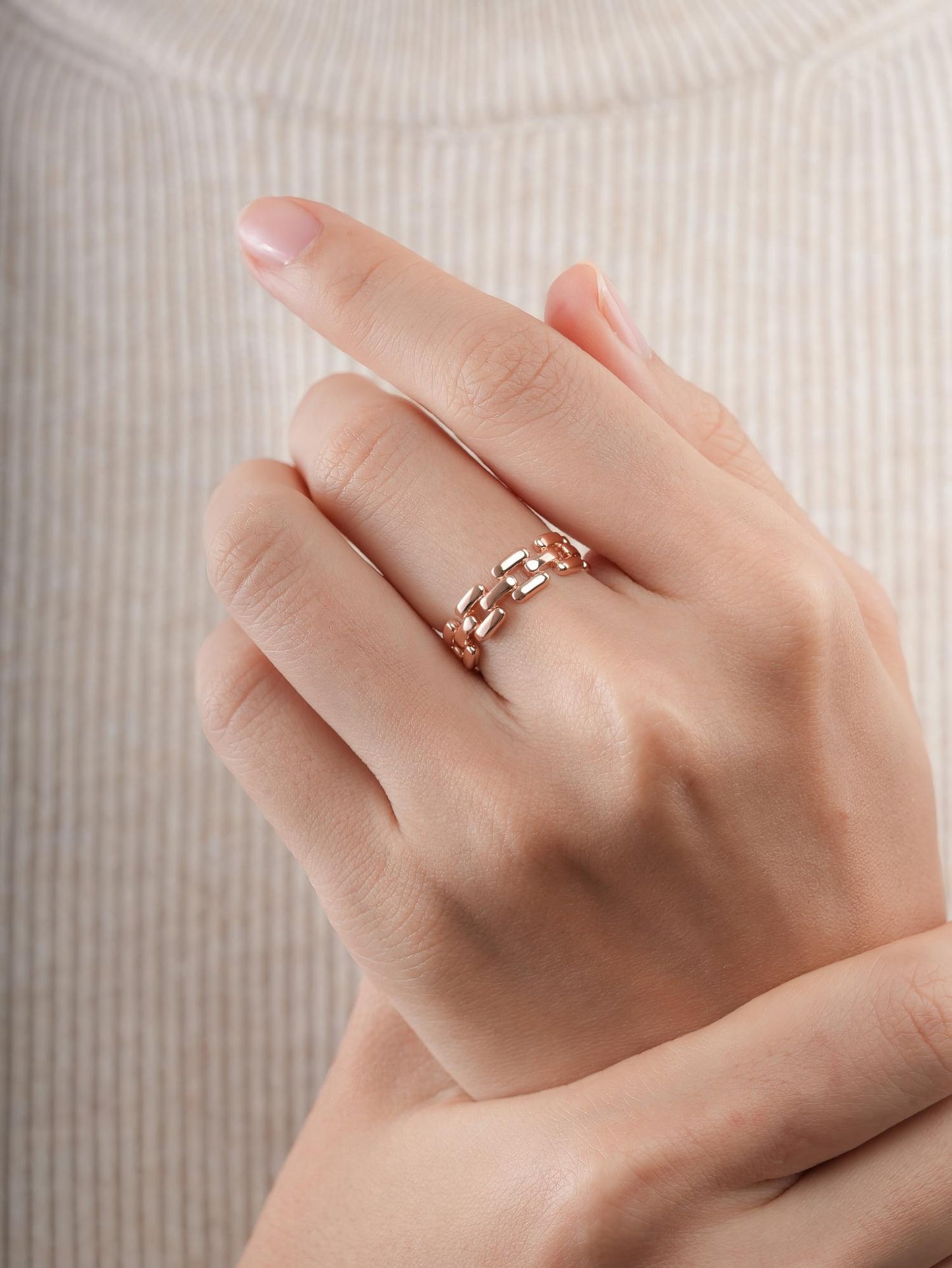 Classic Watch Link Ring