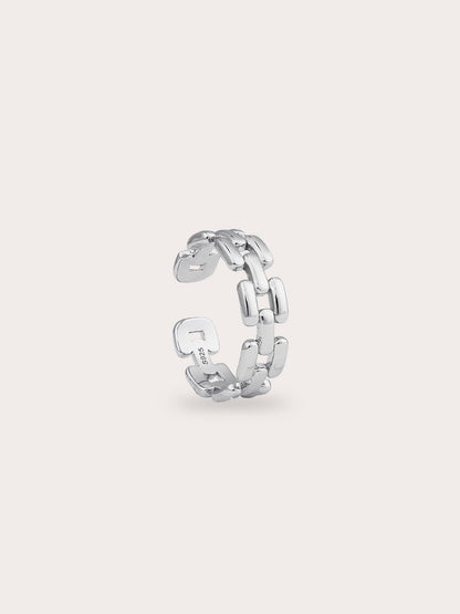 Classic Watch Ring S925 Silver Rhodium – Mondays Made Flower & Birthstone Jewelry Singapore