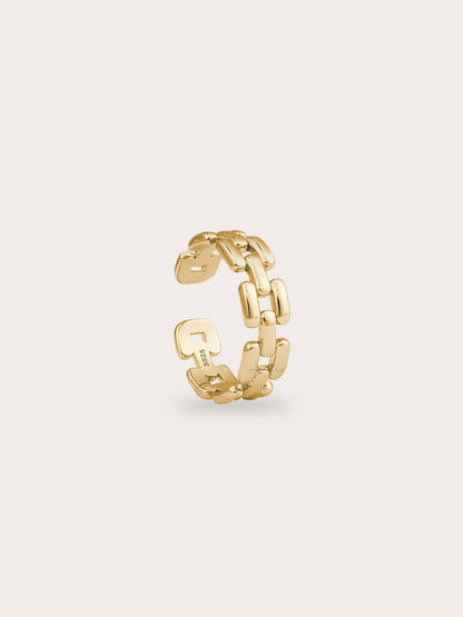 Classic Watch Ring 18K Gold – Mondays Made Flower & Birthstone Jewelry Singapore