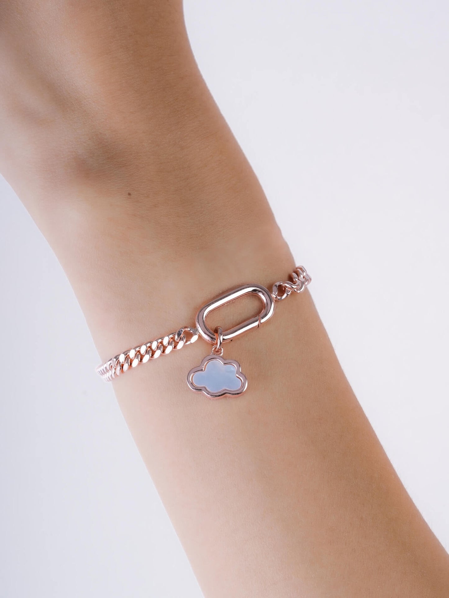 Curb Chain Charm Bracelet