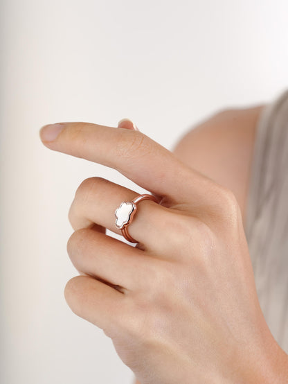Cloud Ring 18K Rose Gold (2) – Mondays Made Flower & Birthstone Jewelry Singapore