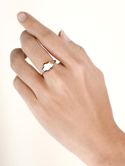 Cloud Ring 18K Rose Gold (4) – Mondays Made Flower & Birthstone Jewelry Singapore