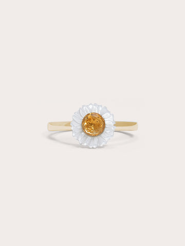 Daisy Ring 18K Gold (1) – Mondays Made Flower & Birthstone Jewelry Singapore
