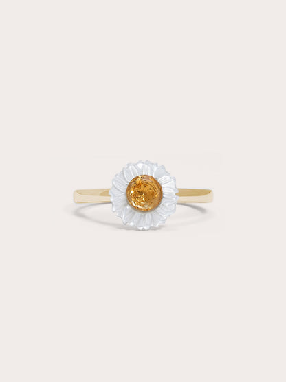 Daisy Ring 18K Gold (1) – Mondays Made Flower & Birthstone Jewelry Singapore