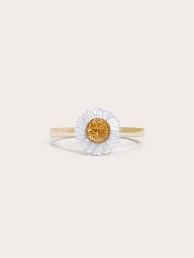 Carved Daisy Ring