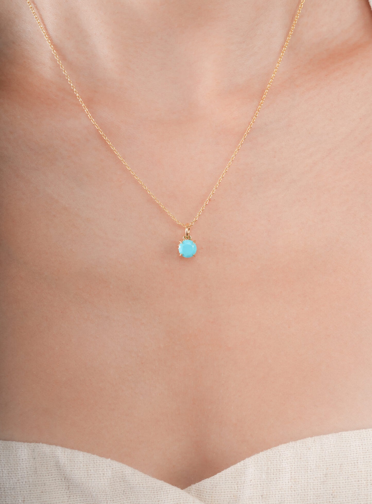 December Birthstone Necklace - Turquoise