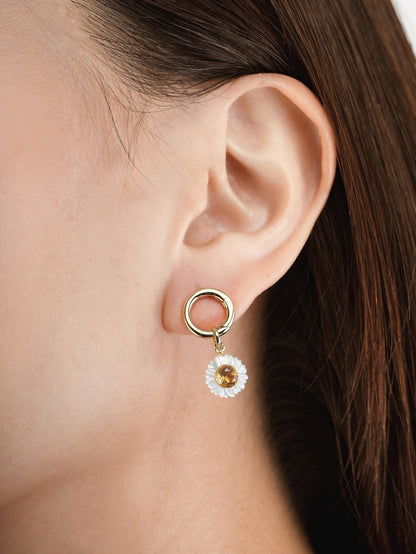 Donut Studs 18K Gold S1ps (2) – Mondays Made Flower & Birthstone Jewelry Singapore