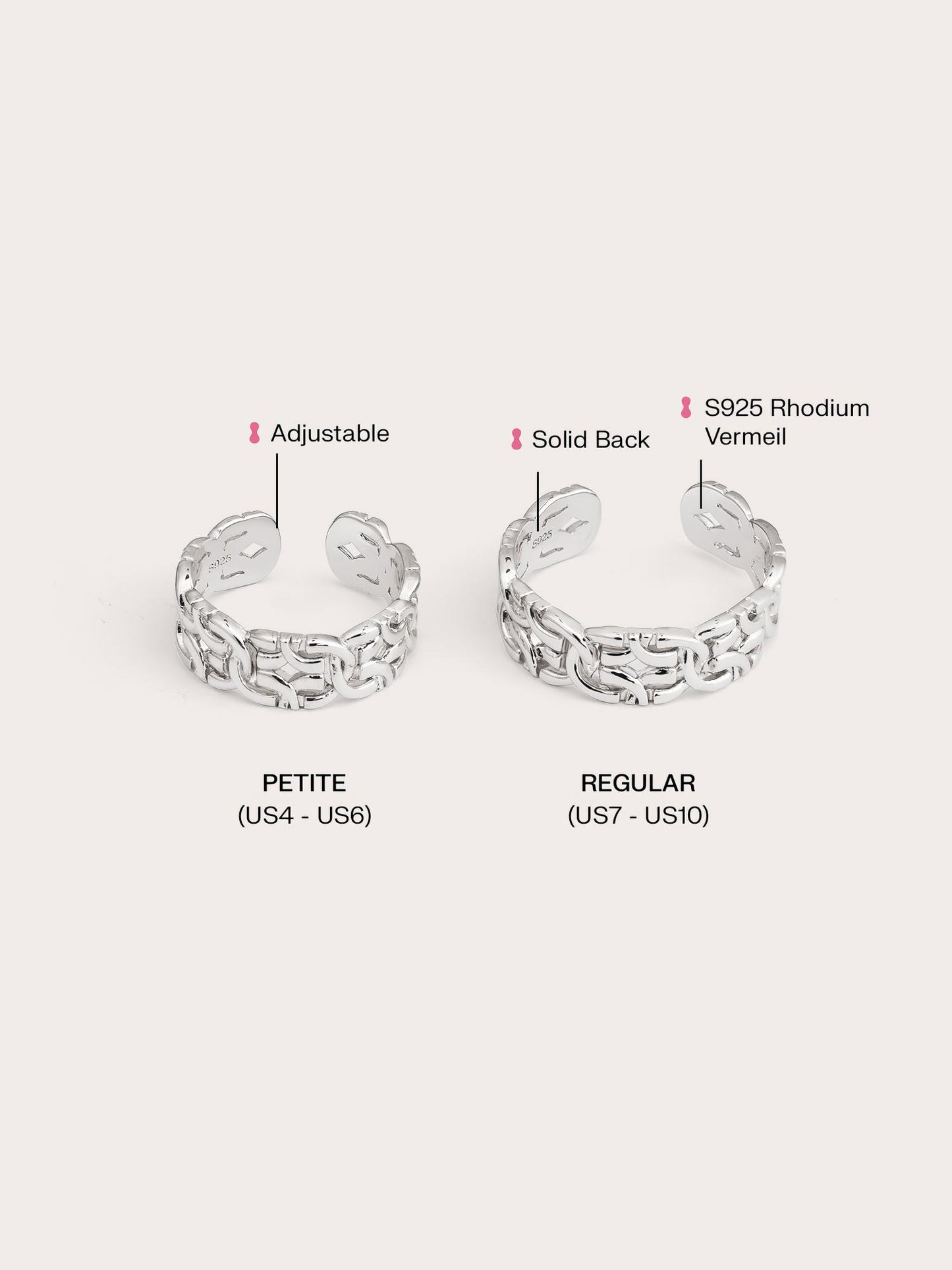 Entwined Chain Ring