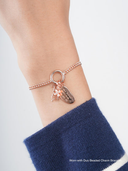 Faith Charm Set 18K Rose Gold (1) – Mondays Made Flower & Birthstone Jewelry Singapore