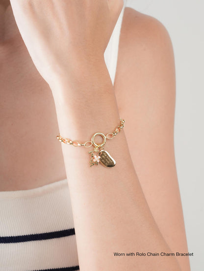 Faith Charm Set 18K Gold (1) – Mondays Made Flower & Birthstone Jewelry Singapore