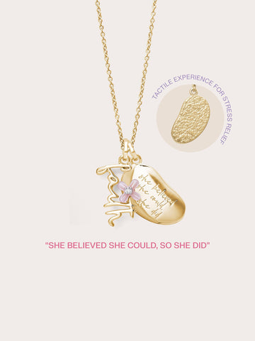 Faith Necklace 18K Gold – Mondays Made Flower & Birthstone Jewelry Singapore