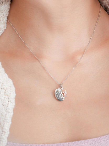 Faith Necklace Set S925 Silver Rhodium (1) – Mondays Made Flower & Birthstone Jewelry Singapore