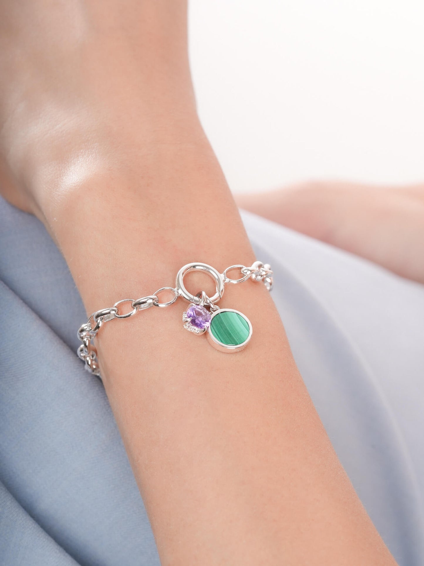 February Birthstone Charm - Amethyst